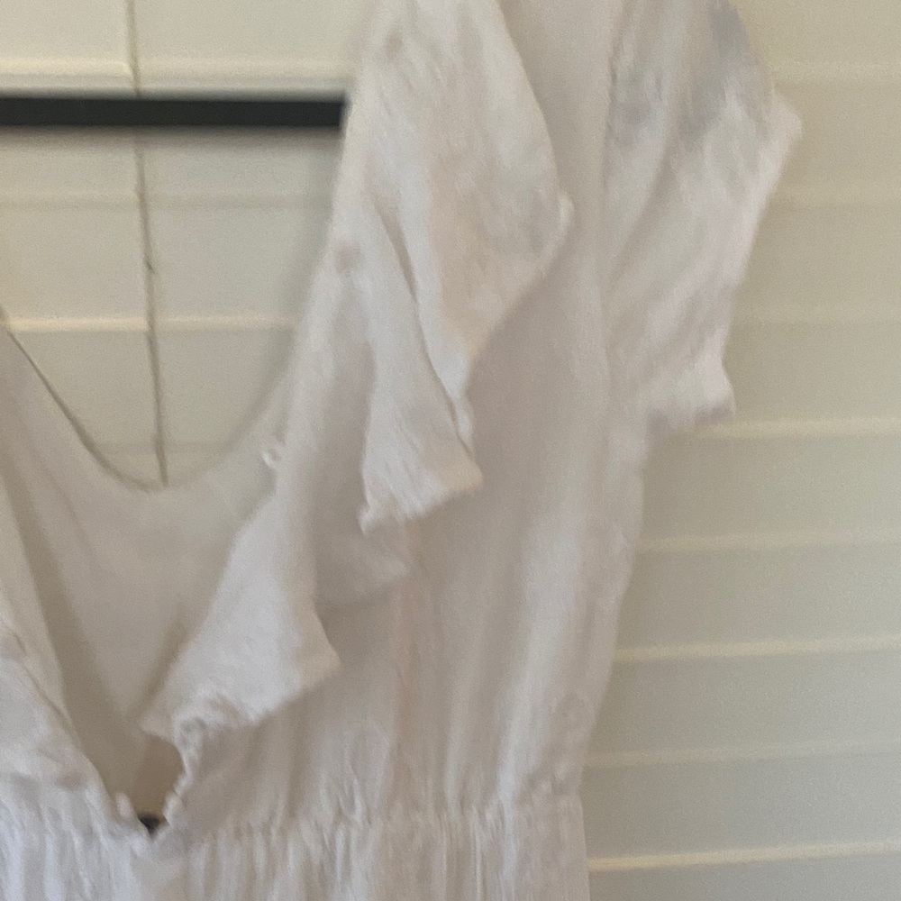 Amuse Society White Ruffled Maxi Dress - Picture 5 of 12